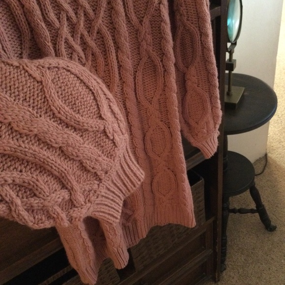 Dusty Rose Sweater Dress - Picture 3 of 5